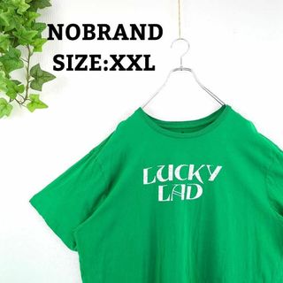 Tシャツ US古着 2XL オーバーサイズ ビッグプリント グリーン 緑 半袖(Tシャツ/カットソー(半袖/袖なし))