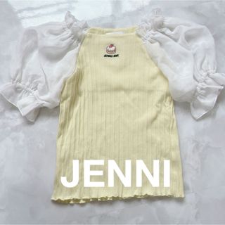 ジェニィ(JENNI)のJENNI ジェニィ 140cm パステルイエロー シフォンスリーブTシャツ(Tシャツ/カットソー)