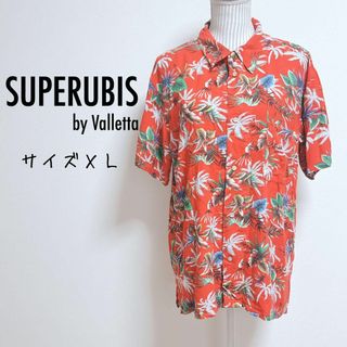 スピルビズバイバレッタ　アロハシャツ　総柄トップス　ボタニカル【XL】ハワイアン(Tシャツ/カットソー(半袖/袖なし))