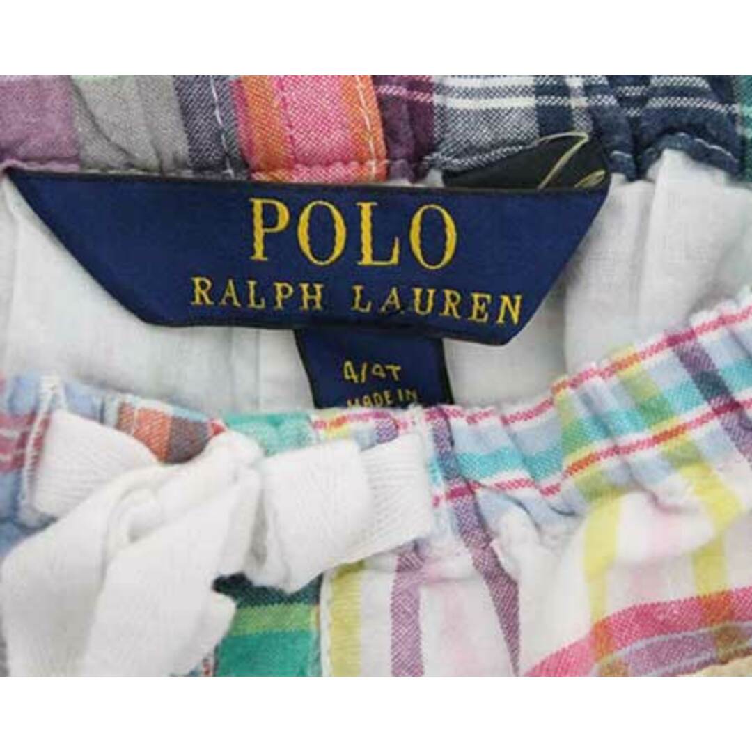 Ralph Lauren(ラルフローレン)の【春物 新入荷!】〓ラルフローレン/Ralph Lauren〓110cm ショートパンツ/ハーフパンツ/半ズボン/短パン マルチカラー【中古】  子供服 キッズ kids 男の子 女の子 春夏 bottoms 504042 キッズ/ベビー/マタニティのキッズ服女の子用(90cm~)(パンツ/スパッツ)の商品写真