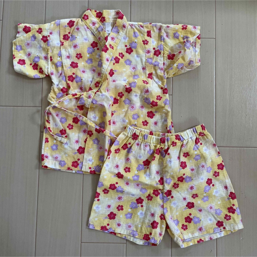 90♡甚平 キッズ/ベビー/マタニティのキッズ服女の子用(90cm~)(甚平/浴衣)の商品写真