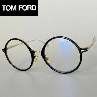 TOM FORD EYEWEAR - メガネ トムフォード メンズ レディース オーバル ブラック ゴールド 黒 金