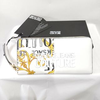 【最終セール中】 VERSACE JEANS COUTURE 長財布 ホワイト(財布)