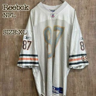 リーボック(Reebok)のReebok リーボック　NFL シカゴ・ベアーズ　ゲームシャツ　ホワイト　XL(Tシャツ/カットソー(半袖/袖なし))