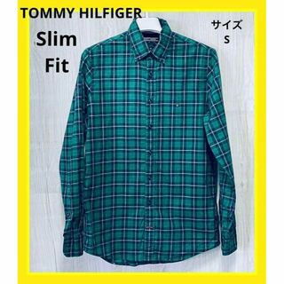 トミーヒルフィガー(TOMMY HILFIGER)のTOMMY HILFIGER ミーヒルフィガー Slim Fit 長袖シャツ S(シャツ)