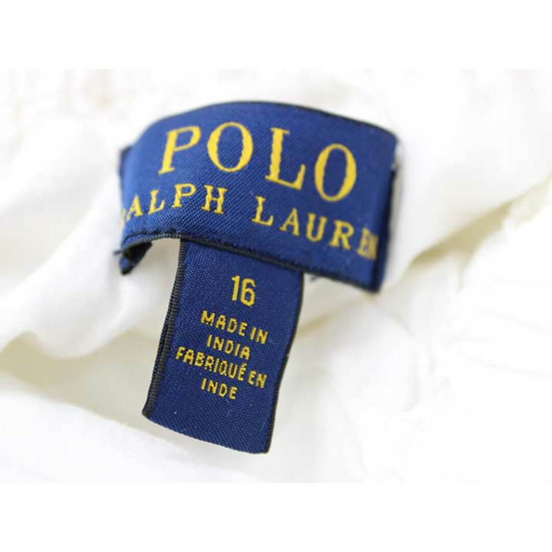 Ralph Lauren(ラルフローレン)の【春夏物 新入荷!】▼ラルフローレン/Ralph Lauren ▼160cm  キュロットスカート/キュロットパンツ/ショートパンツ 白 【中古】 子供 キッズ kids ジュニア 女の子 bottoms 春夏 404042 キッズ/ベビー/マタニティのキッズ服女の子用(90cm~)(パンツ/スパッツ)の商品写真