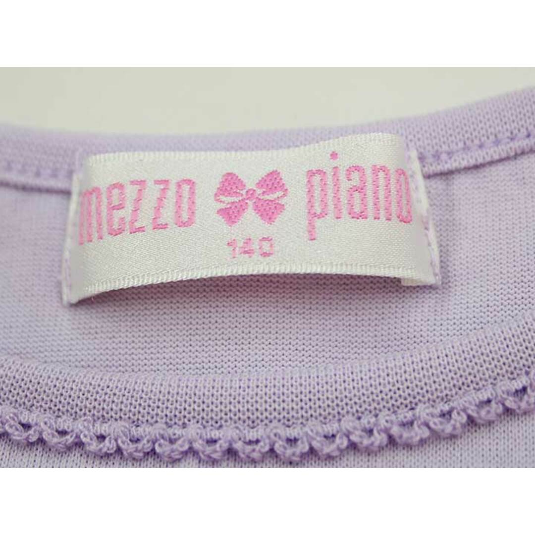 mezzo piano(メゾピアノ)の【夏物 新入荷!】▼メゾピアノ/mezzo piano▼140cm  半袖ワンピース 薄紫×白×紺 【中古】 子供 キッズ kids ジュニア 女の子 onepi 夏 404042 キッズ/ベビー/マタニティのキッズ服女の子用(90cm~)(ワンピース)の商品写真