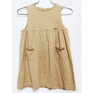 celine - 【春夏物 新入荷!】[セリーヌ/CELINE]100cm ジャンパースカート ベージュ【中古】子供服 キッズ kids 女の子 春夏 onepi 504042