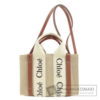 クロエ(Chloe)のCHLOE ウッディミニ 2WAY ショルダーバッグ キャンバス レディース(ショルダーバッグ)