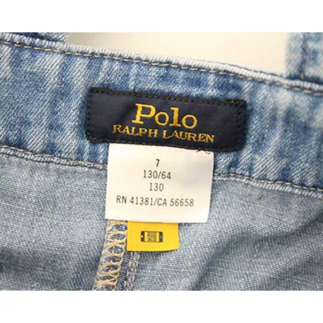 Ralph Lauren(ラルフローレン)の【春物 新入荷!】〓ラルフローレン/Ralph Lauren〓130cm(7) ジャンパースカート 青 【中古】 子供服 キッズ kids 女の子  春夏秋 onepi 504042 キッズ/ベビー/マタニティのキッズ服女の子用(90cm~)(スカート)の商品写真