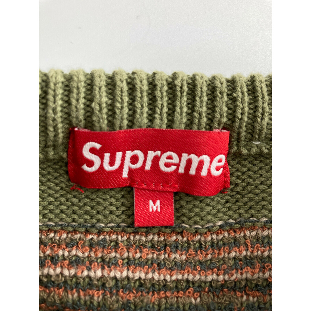 Supreme(シュプリーム)のシュプリーム 21AW ｶｰｷ Chenille Logo Sweater ｼｪﾆｰﾙ ﾛｺﾞ ｾｰﾀｰ M メンズのトップス(その他)の商品写真