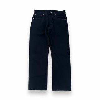 リーバイス(Levi's)のLevi's リーバイス 501 ブラックデニム 黒 古着 カットオフ 32相当(デニム/ジーンズ)