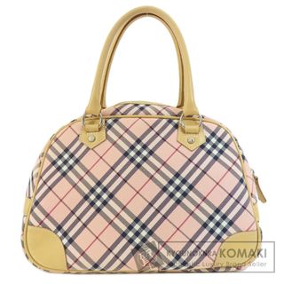 バーバリー(BURBERRY)のBURBERRY ブルーレーベル チェック柄 ハンドバッグ キャンバス レディース(ハンドバッグ)