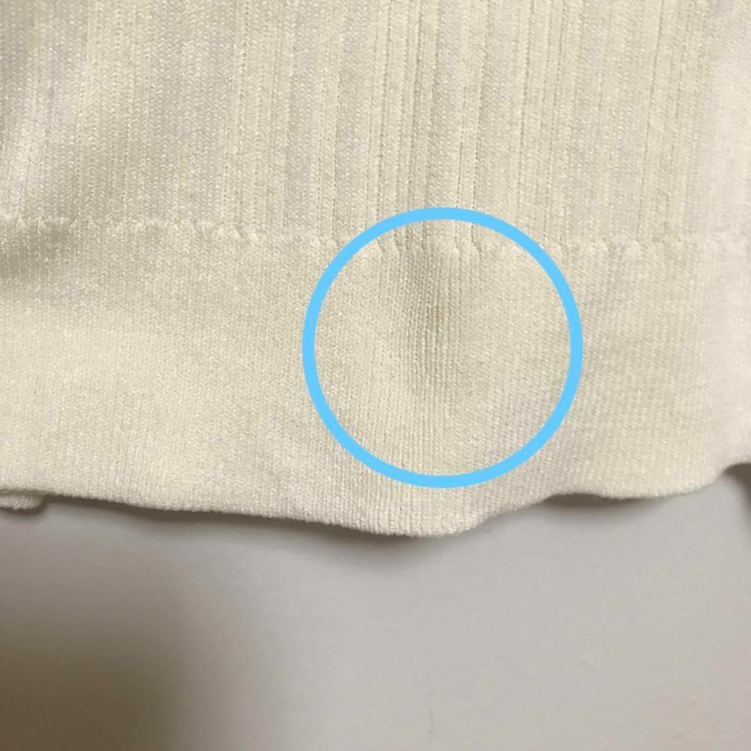 ジャスグリッティー　ノースリーブ　ニット　袖なし　リブ　綺麗め　インナー レディースのトップス(ニット/セーター)の商品写真