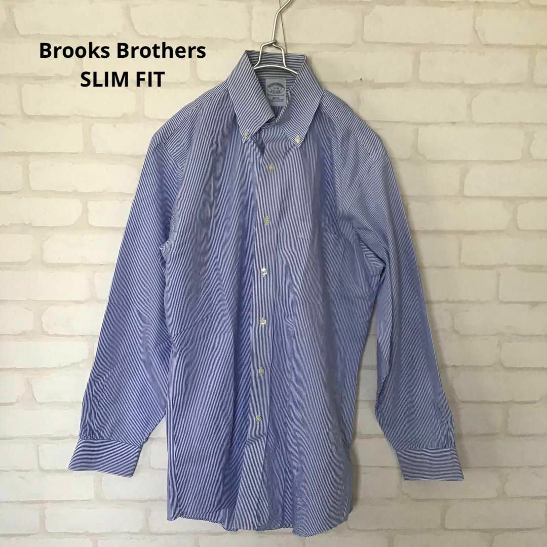 Brooks Brothers(ブルックスブラザース)のブルックスブラザーズ ストライプ B.Dシャツ スーピマコットン　美品 メンズのトップス(シャツ)の商品写真
