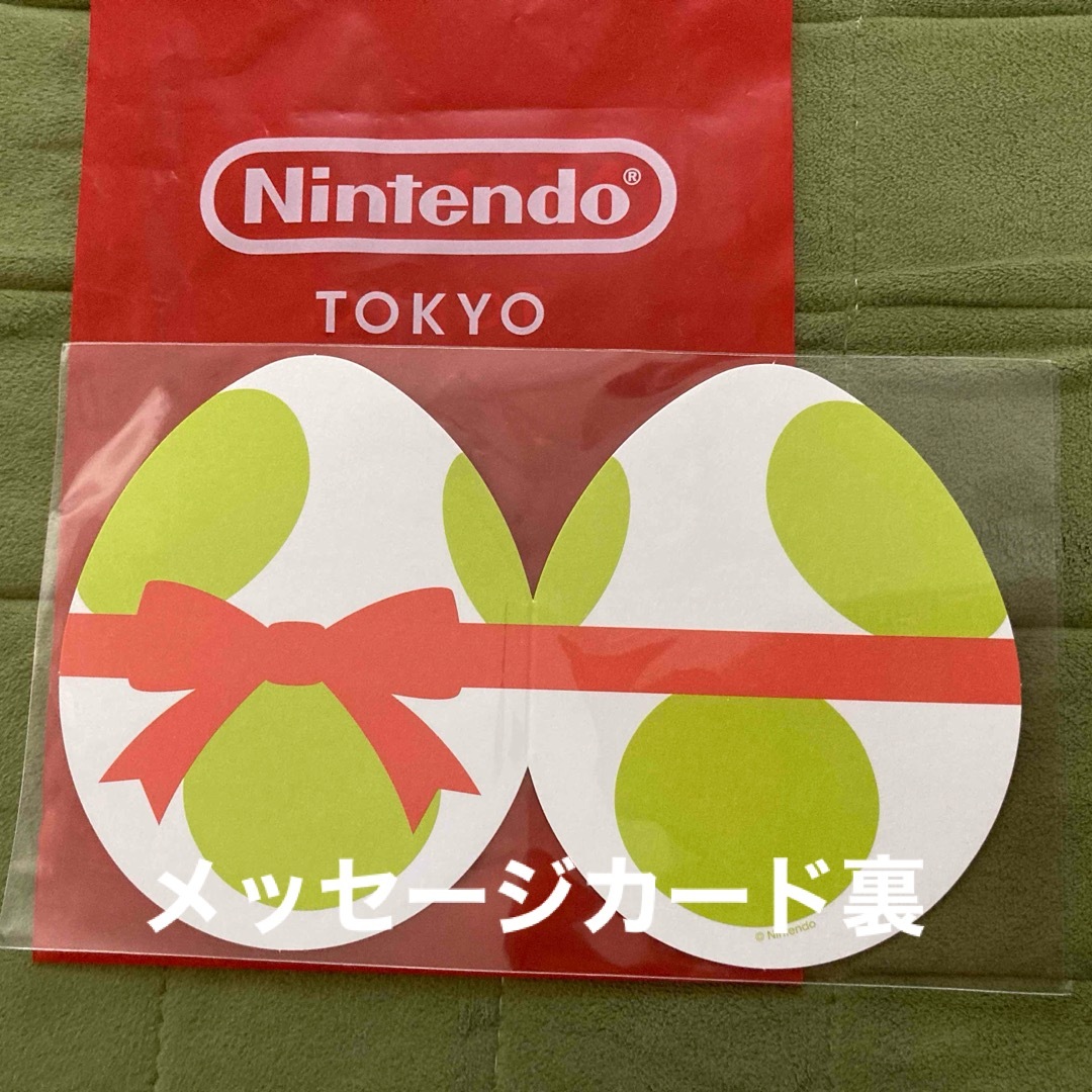 任天堂(ニンテンドウ)のNintendo 任天堂TOKYO ハンドタオル　メッセージカード エンタメ/ホビーのアニメグッズ(タオル)の商品写真