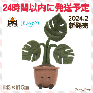 ジェリーキャット(JELLY CAT)の新品　新作　ジェリーキャット　モンステラ　Monstera 植物　観葉植物　植木(ぬいぐるみ)