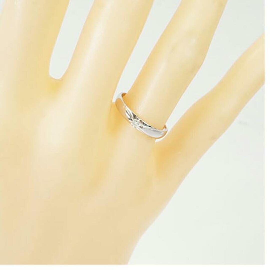 【ju225】ダイヤモンド リング/0.06ct/K18WG ホワイトゴールド/一粒ダイヤ/未使用 レディースのアクセサリー(リング(指輪))の商品写真