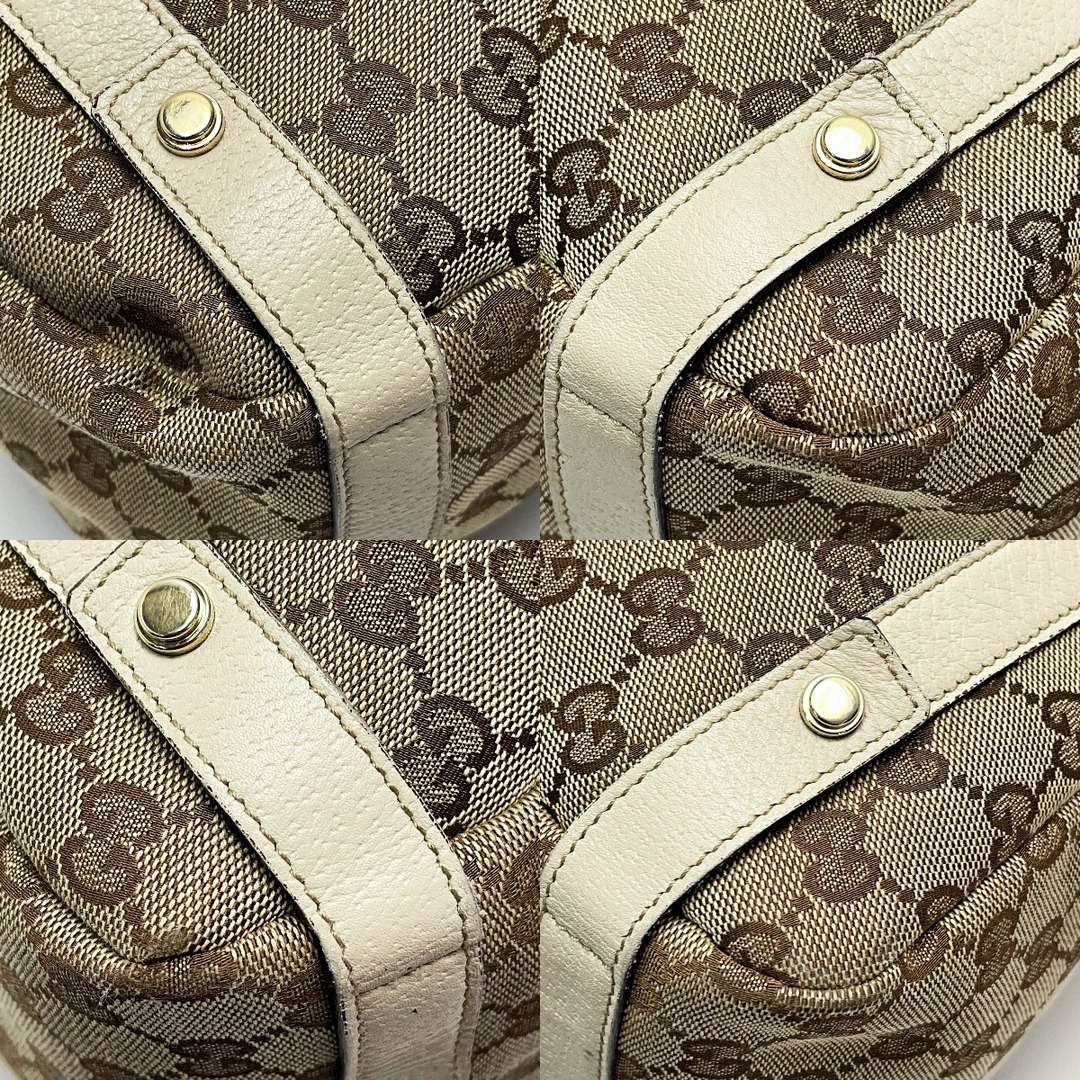 Gucci(グッチ)の☆☆GUCCI グッチ GGキャンバス 130736 ベージュ トートバッグ レディース ゴールド金具 布袋有 レディースのバッグ(トートバッグ)の商品写真