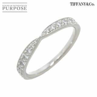 ティファニー(Tiffany & Co.)のティファニー TIFFANY&Co. ハーモニー バンド 5号 リング ハーフ ダイヤ Pt プラチナ 指輪 VLP 90222242(リング(指輪))