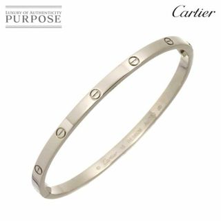 カルティエ(Cartier)のカルティエ Cartier ラブ ブレス SM #16 K18 WG ホワイトゴールド 750 ブレスレット バングル【証明書付き】 VLP 90225773(ブレスレット/バングル)