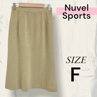 Nuvel Sports スカート ひざ丈 シンプル おしゃれ(ひざ丈スカート)