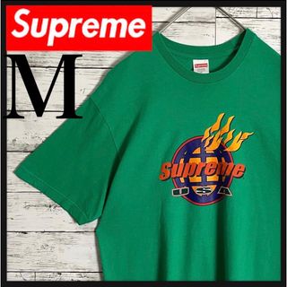 シュプリーム(Supreme)の【人気デザイン】シュプリーム センターフレイムロゴ Tシャツ 希少カラー 即完売(Tシャツ/カットソー(半袖/袖なし))