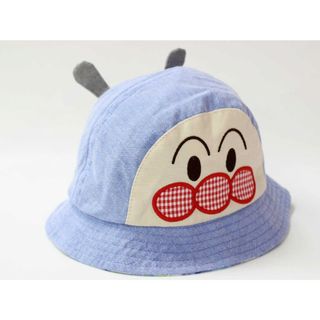 アンパンマン - 【春夏物 新入荷!】◇アンパンマンキッズコレクション/ANPANMAN kids collection◇49cm位 ハット/帽子 ライトブルー＆白×ブルー系 リバーシブル ピクニック アウトドア 日よけ【中古】子供 キッズ kids ベビー baby 男の子 春夏 bagetc 304042