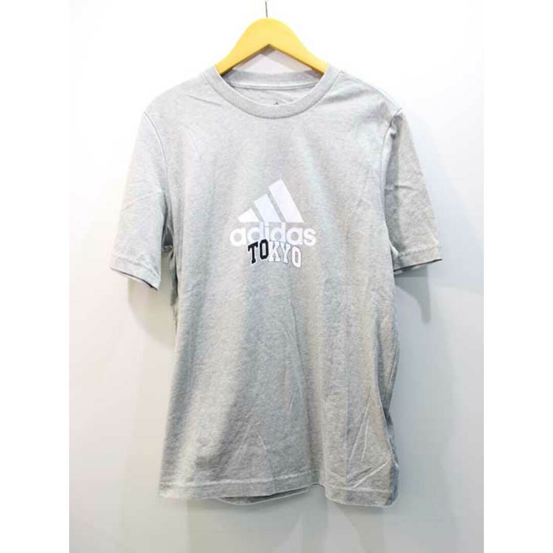 adidas(アディダス)の【新入荷】◇adidas/アディダス◇プリントTシャツ/カットソー/プルオーバー/スポーツ/半袖 グレー/灰色 メンズ S【中古】春夏秋冬 204042 メンズのトップス(Tシャツ/カットソー(半袖/袖なし))の商品写真