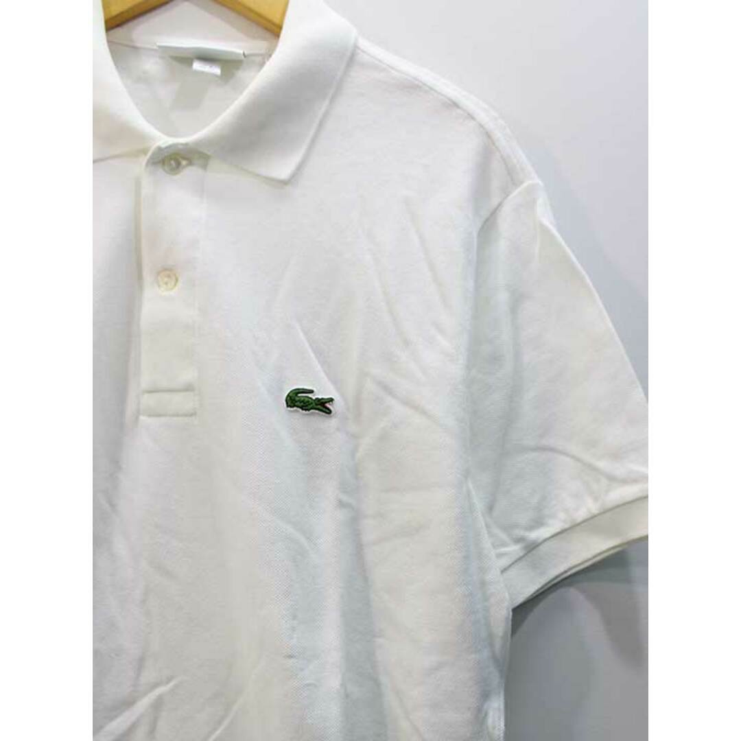 LACOSTE(ラコステ)の【春物 新入荷】◇LACOSTE/ラコステ◇ポロシャツ/クラシックフィット/ハーフボタン/コットン/テニス/ゴルフ/スポーツ/半袖 ホワイト/白 メンズ US XS【中古】春夏 204042 メンズのトップス(ポロシャツ)の商品写真