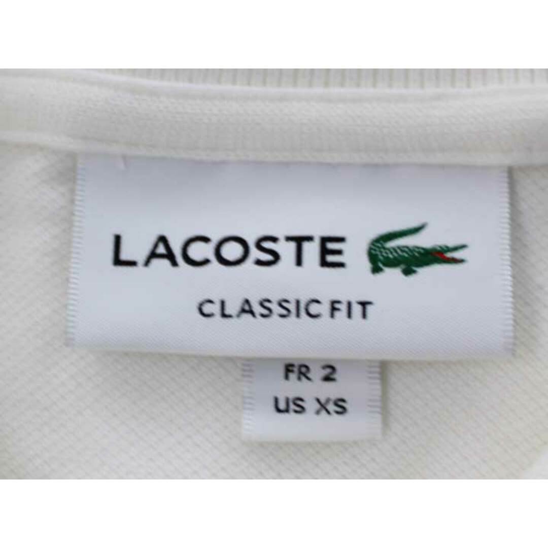 LACOSTE(ラコステ)の【春物 新入荷】◇LACOSTE/ラコステ◇ポロシャツ/クラシックフィット/ハーフボタン/コットン/テニス/ゴルフ/スポーツ/半袖 ホワイト/白 メンズ US XS【中古】春夏 204042 メンズのトップス(ポロシャツ)の商品写真