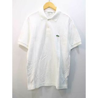 ラコステ(LACOSTE)の【春物 新入荷】◇LACOSTE/ラコステ◇ポロシャツ/クラシックフィット/ハーフボタン/コットン/テニス/ゴルフ/スポーツ/半袖 ホワイト/白 メンズ US XS【中古】春夏 204042(ポロシャツ)