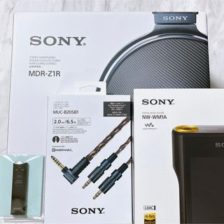 ソニー(SONY)のNW-WM1A MDR-Z1R MUC-B20SB1 RMT-NWS20 一式(ヘッドフォン/イヤフォン)