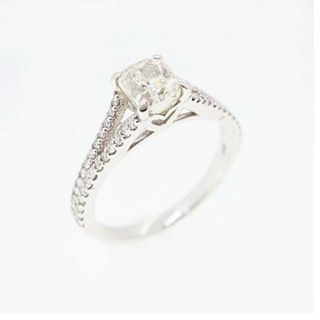 【jv439】ダイヤモンド リング/1.012ct/0.26ct/Pt900 プラチナ/イエローダイヤモンド/未使用(リング(指輪))