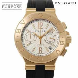 ブルガリ(BVLGARI)のブルガリ BVLGARI ディアゴノ クロノグラフ DGP40GCH メンズ 腕時計 デイト シルバー 文字盤 K18PG 自動巻き Diagono Chronograph VLP 90224115(腕時計(アナログ))