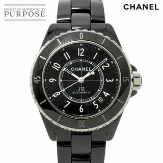 シャネル(CHANEL)のシャネル CHANEL J12 38mm H5697 メンズ 腕時計 デイト ブラック セラミック 裏スケルトン 自動巻き ウォッチ VLP 90230381(腕時計(アナログ))