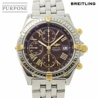 ブライトリング(BREITLING)のブライトリング BREITLING クロスウィンド ビコロ コンビ B13055 クロノグラフ メンズ 腕時計 デイト K18YG 自動巻き Crosswind VLP 90230788(腕時計(アナログ))