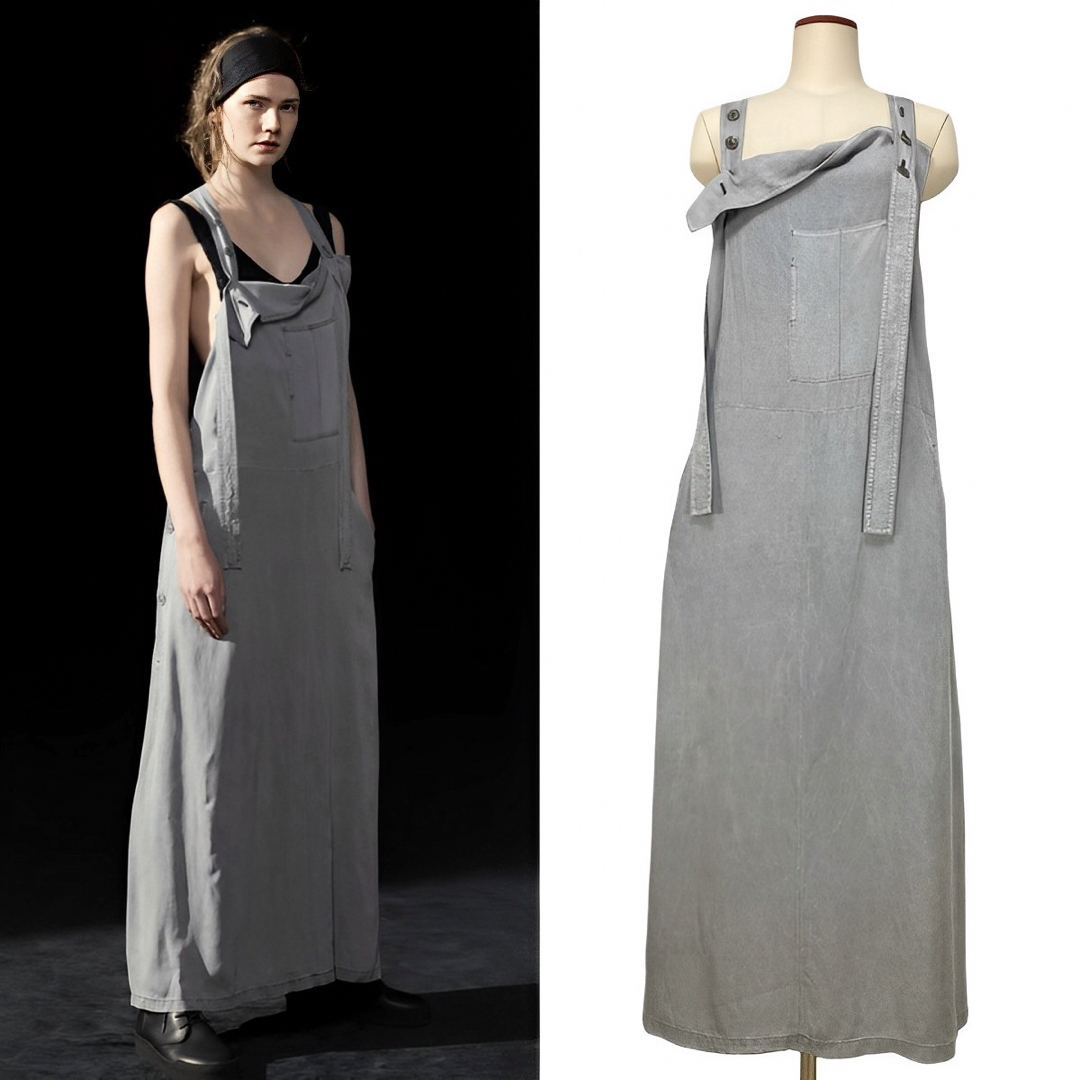 Y's(ワイズ)のY's KERSEY PIGMENT DYE JUMPSUIT DRESS 1 レディースのワンピース(その他)の商品写真