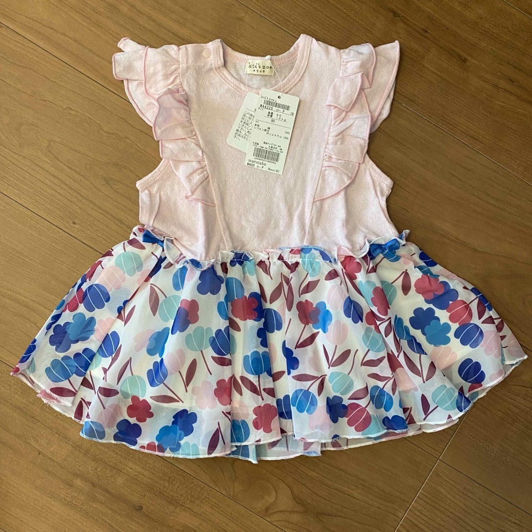 kid’s zoo(キッズズー)のタグ付き＊ キッズズー チュニック  90 キッズ/ベビー/マタニティのキッズ服女の子用(90cm~)(ワンピース)の商品写真