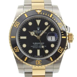 ロレックス(ROLEX)の【本物保証】 箱・保付 新品同様 ロレックス ROLEX サブマリーナ デイト コンビ メンズ 自動巻き 腕時計 116613LN ランダム番 (腕時計(アナログ))