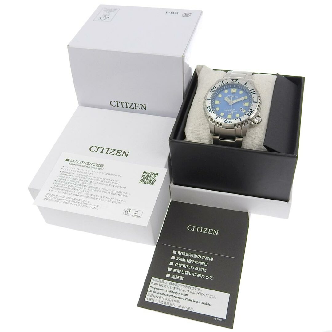 CITIZEN(シチズン)の【本物保証】 箱・保付 新品同様 シチズン CITIZEN プロマスター ダイバーズ 200m デイト メンズ 腕時計 E168 A14ST0C BN0165 55L メンズの時計(腕時計(アナログ))の商品写真