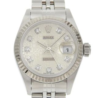 ロレックス(ROLEX)の【本物保証】箱・保付 新品同様 ロレックス ROLEX デイトジャスト 腕時計 ホリコン コンピュータ文字盤 79174G A番 2024/01OH済(腕時計)