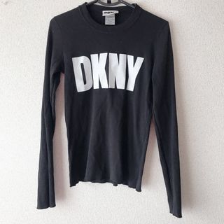 ダナキャランニューヨーク(DKNY)のDKNY JEANS ダナキャランニューヨーク モダール ロンT カットソー　黒(カットソー(長袖/七分))