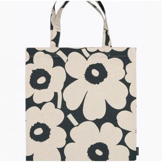 マリメッコ(marimekko)の新品マリメッコUnikko柄リネントートバッグエコバッグ(トートバッグ)