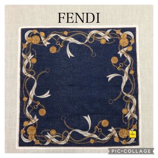 フェンディ(FENDI)の新品未使用品　FENDI フェンディ キーチェーンモチーフ　ハンカチーフ(ハンカチ)