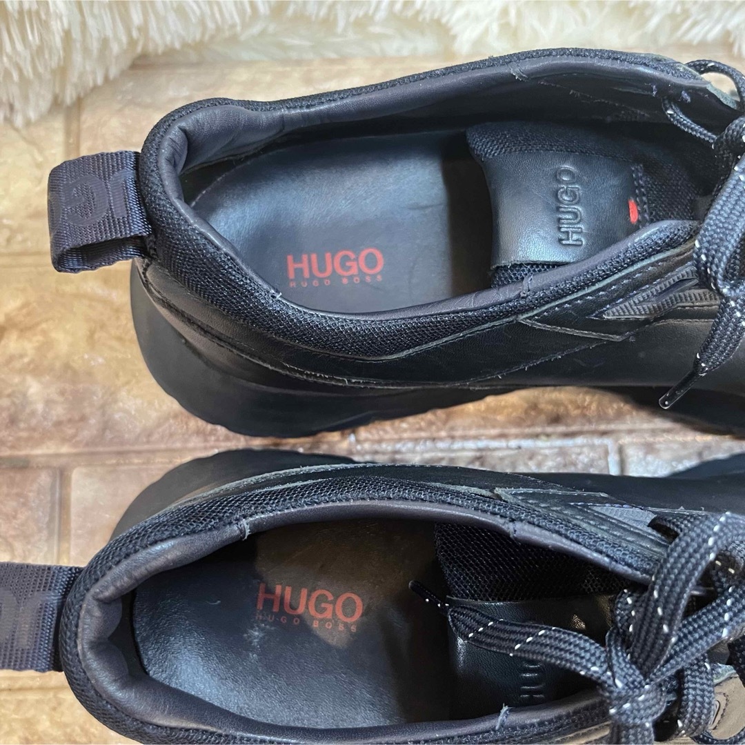 HUGO BOSS - 新品 BOSS 厚底 レザースニーカー EUR44 28cm HUGO BOSS - 新品 BOSS 厚底 レザースニーカー EUR44 28cm