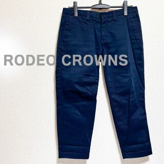 ロデオクラウンズ(RODEO CROWNS)のRODEOCROWNS　ロデオクラウンズ パンツ クロップド テーパード　紺色(カジュアルパンツ)