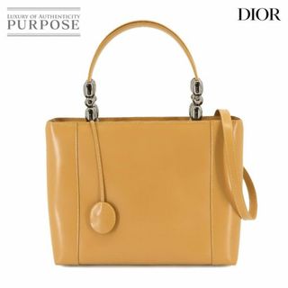 クリスチャンディオール(Christian Dior)のクリスチャン ディオール Christian Dior マリスパール ハンド バッグ レザー ベージュ シルバー 金具 VLP 90229596(ハンドバッグ)