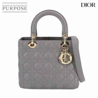 クリスチャンディオール(Christian Dior)の未使用 展示品 クリスチャン ディオール Chiristian Dior レディディオール ミディアム 2way ハンド ショルダー バッグ グレー VLP 90229629(ハンドバッグ)