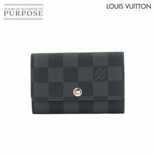 ルイヴィトン(LOUIS VUITTON)の新品同様 ルイ ヴィトン LOUIS VUITTON ダミエ グラフィット ミュルティクレ 6 6連 キーケース N62662 シルバー 金具 VLP 90230261(キーケース)